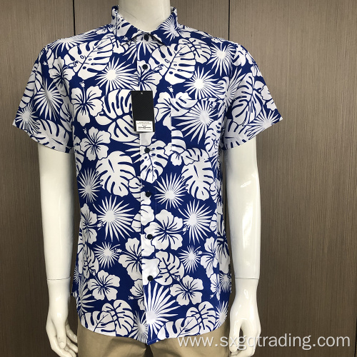 Men's short sleeve print shirt